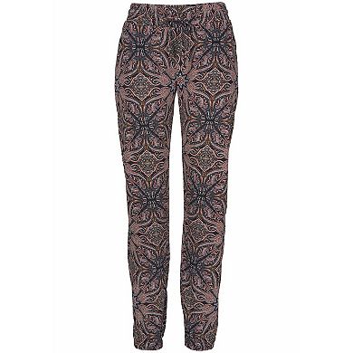 Lascana Women's Smocked Elastic Hem Pants