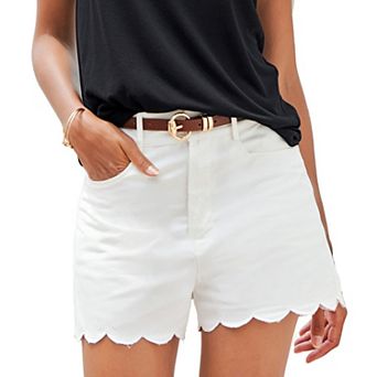Lascana Women's Scallop Trim Shorts
