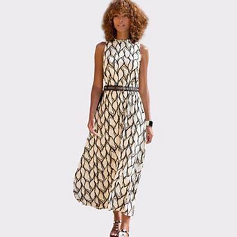 Lascana Women's High Neck Maxi Dress