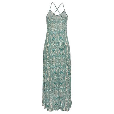 Lascana Women's Crossed Strap Maxi Dress