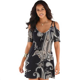 Lascana Women's Cold Shoulder Dress
