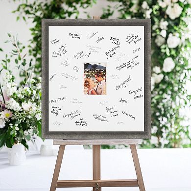 Burnish Signature Mat Picture Frame, Photo Frame Guest Book Alternative Weddings, Graduations