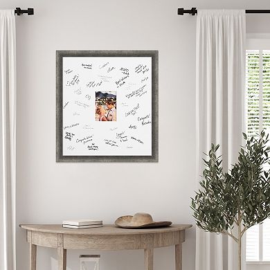 Burnish Signature Mat Picture Frame, Photo Frame Guest Book Alternative Weddings, Graduations