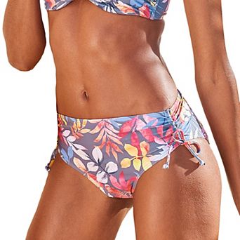 Lascana Women's Tropical Mid Rise Bikini Bottom