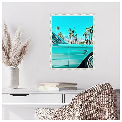 Teal Thunderbird in Palm Springs by Tom Windeknecht Framed Canvas Wall Art Print