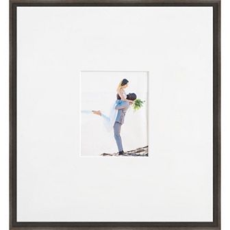 Hardwood Wedge Signature Mat Picture Frame, Photo Frame Guest Book Alternative Weddings, Graduations