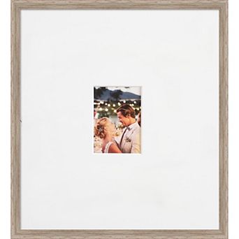 Hardwood Wedge Signature Mat Picture Frame, Photo Frame Guest Book Alternative Weddings, Graduations