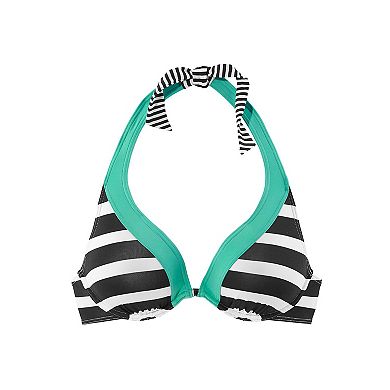 Lascana Women's Striped Underwire Bikini Top