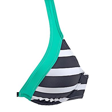 Lascana Women's Striped Underwire Bikini Top