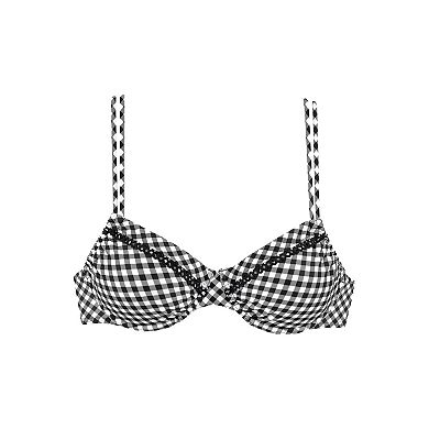 Lascana Women's Gingham Underwire Bikini Top