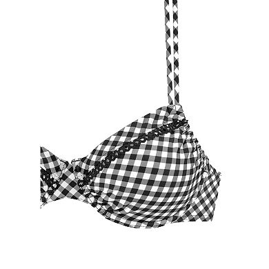 Lascana Women's Gingham Underwire Bikini Top
