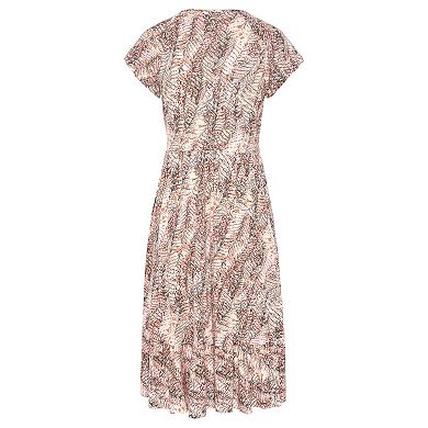 Lascana Women's V-Neck Flounce Dress