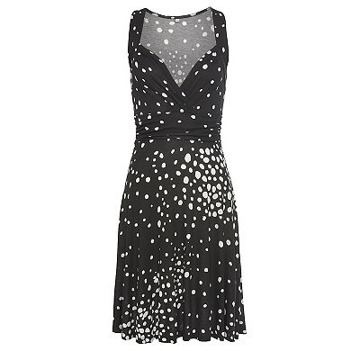 Lascana Women's Sleeveless Wrap Look Dress