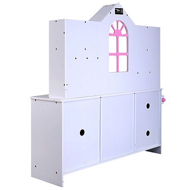 Goplus Kids Wood Kitchen Toy Cooking Pretend Play Set Toddler Wooden Playset New