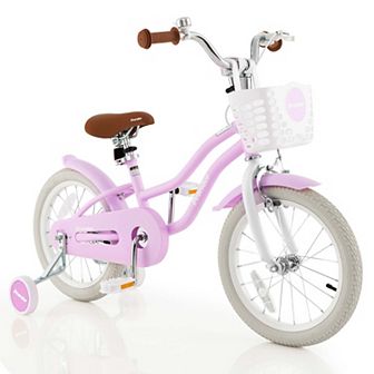 Costway 16'' Kids Bike Toddler Adjustable Bicycle with Training Wheel for 4-7 Years Old