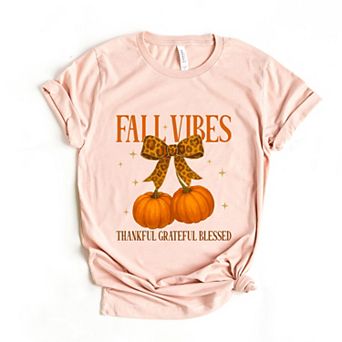 Coquette Thankful Grateful Blessed - Women's Short Sleeve Graphic T-Shirt