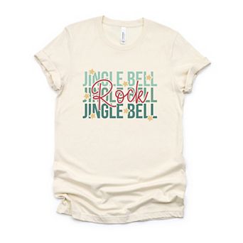 Jingle Bell Rock Stacked Stars - Womens Short Sleeve Tee