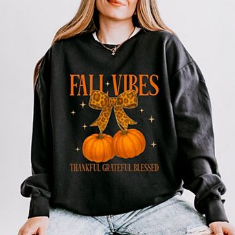 Coquette Thankful Grateful Blessed - Women's Lightweight Garment Dyed Sweatshirt