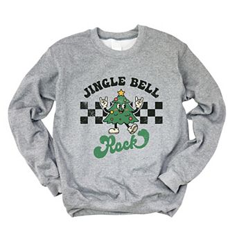 Jingle Bell Rock Checkered Tree - Womens Sweatshirt
