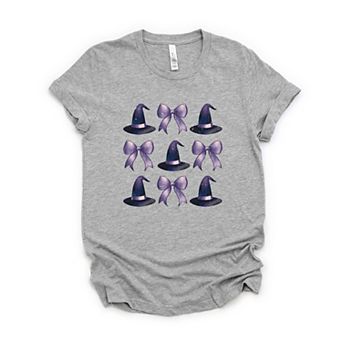 Coquette Witch Hat Collage - Women's Short Sleeve Graphic T-Shirt