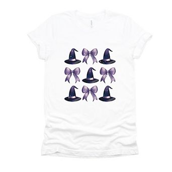 Coquette Witch Hat Collage - Women's Short Sleeve Graphic T-Shirt