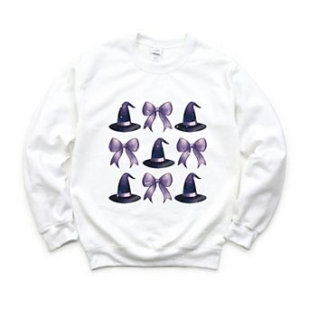 Coquette Witch Hat Collage - Women's Graphic Sweatshirt