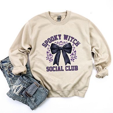Coquette Spooky Witch Social Club - Women's Graphic Sweatshirt