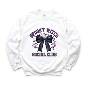 Coquette Spooky Witch Social Club - Women's Graphic Sweatshirt