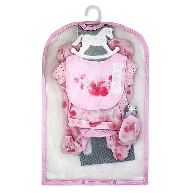 Baby Girls Watercolor Floral 5 Pc Layette Gift Set