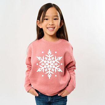 White Snowflake - Youth Graphic Sweatshirt