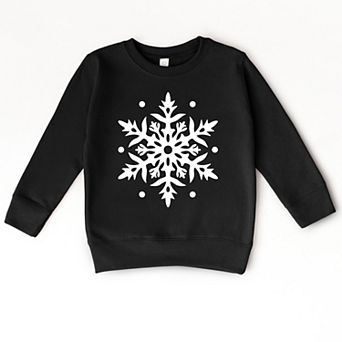 White Snowflake - Toddler Graphic Sweatshirt