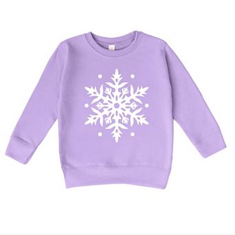 White Snowflake - Toddler Graphic Sweatshirt