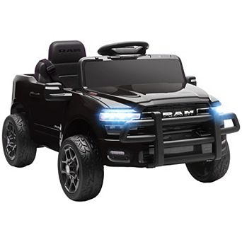 Qaba 12V Licensed Dodge RAM 3500 Kids Ride on Car with Dual Motors