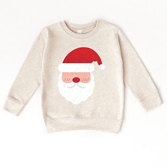Santa Face Glitter - Toddler Graphic Sweatshirt