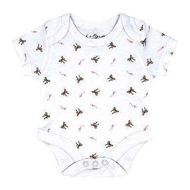 Baby Girls Princess Bear 5 Pc Layette Gift Set