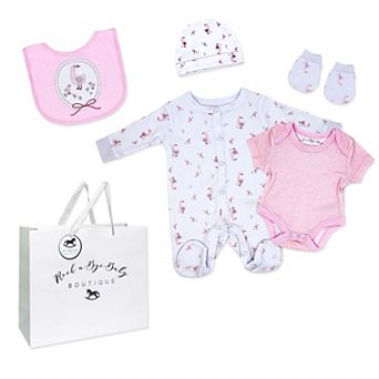 Baby Girls Goose 5 pc Layette Gift Set