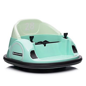 12V Kids Ride On Bumper Car Electric Vehicle for Toddlers Ride on Toy Bumping Car, Battery Display