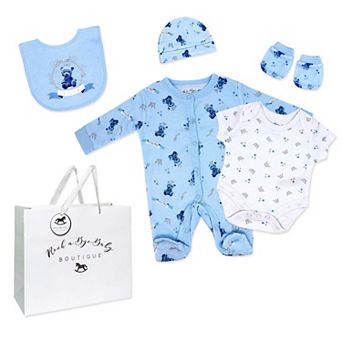Baby Boys Prince 5 pc Layette Gift Set