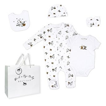 Baby's Stork 5 pc Layette Gift Set