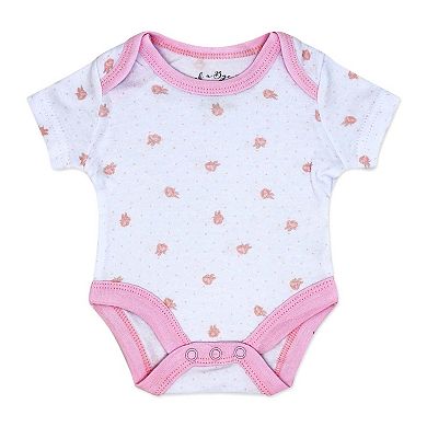 Baby Girls Coral 5 Pc Layette Gift Set