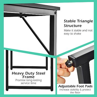 Costway Computer Desk Writing Workstation Study Laptop Table Home Office
