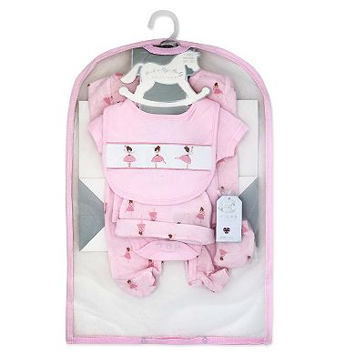 Baby Girls Ballet 5 Pc Layette Gift Set