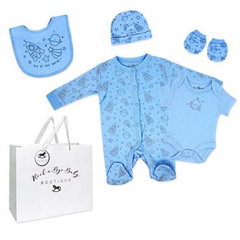 Baby Boys Out of the World 5 pc Layette Gift Set