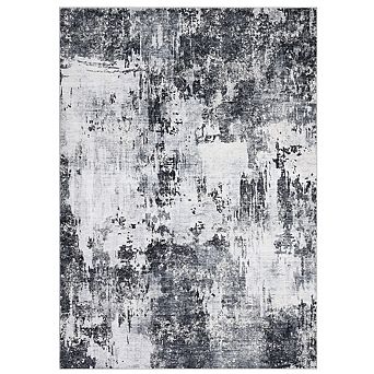 Area Rug Faux Sherpa Washable Foldable Printed Soft Low Pile Carpet Non Slip Rug