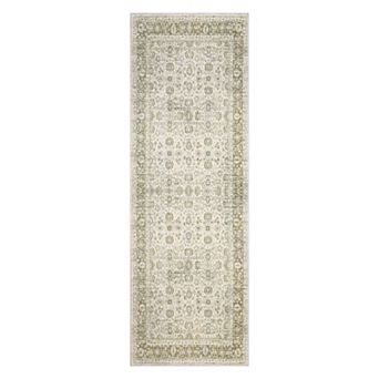 Floral Rug Washable Area Rugs, Vintage Boho Carpets for Living Room Bedroom Office Hallways