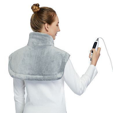 Flannel Full-Back Coverage Magnetic Closure Electric Blanket-22"x33"