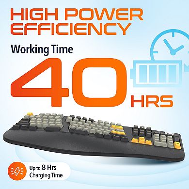 Delton KB450 Wireless Ergonomic Mechanical Keyboard