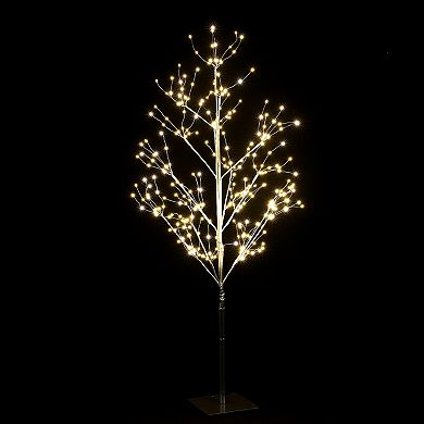 LuxenHome Pre-lit 47.24" Birch Twig Artificial Tree