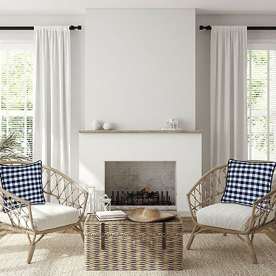 Kate Aurora 2 Pack Country Farmhouse Buffalo Plaid Zippered Pillow Covers