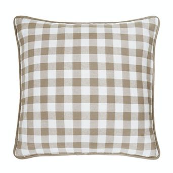 Kate Aurora 2 Pack Country Farmhouse Buffalo Plaid Zippered Pillow Covers